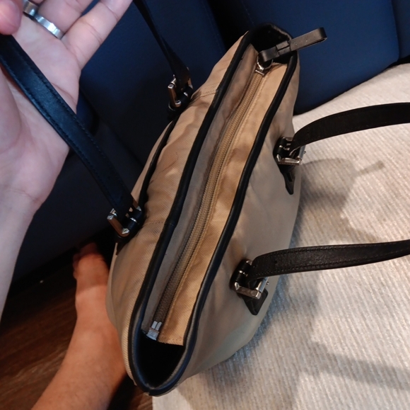 Vintage Coach Limited Edition Tan and Black Tote Bag Hand Bag - Picture 7 of 9